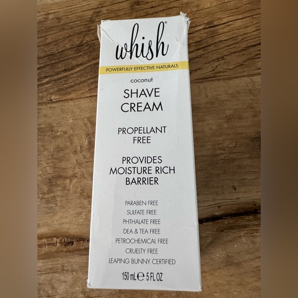 NEW UNOPENED Whish Nourishing Shave Coconut Cream ~ SEALED ~ Natural - Picture 9 of 12